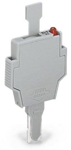 Sicherungsstecker für G-Sicherungseinsätze 5 x 20 mm und 5 x 25 mm LED grau