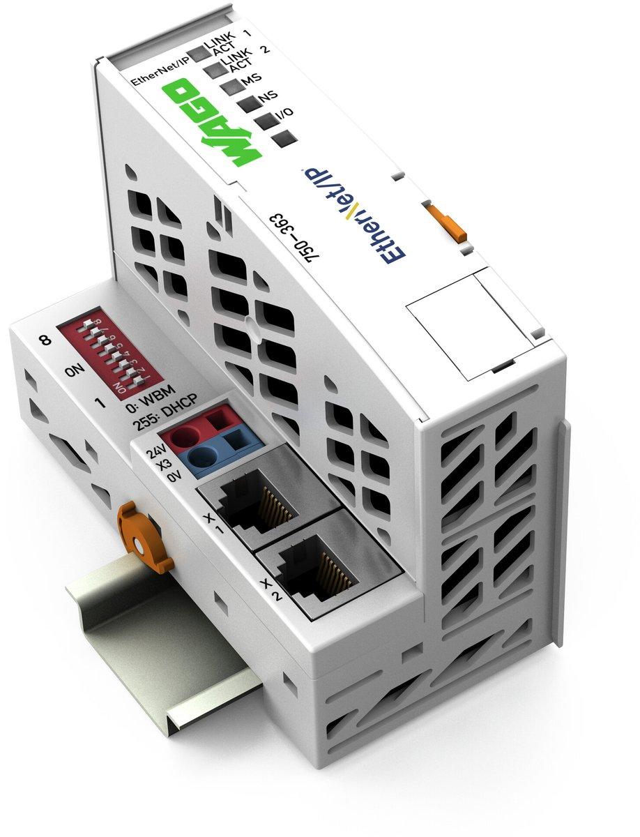Feldbuskoppler EtherNet/IP ECO lichtgrau