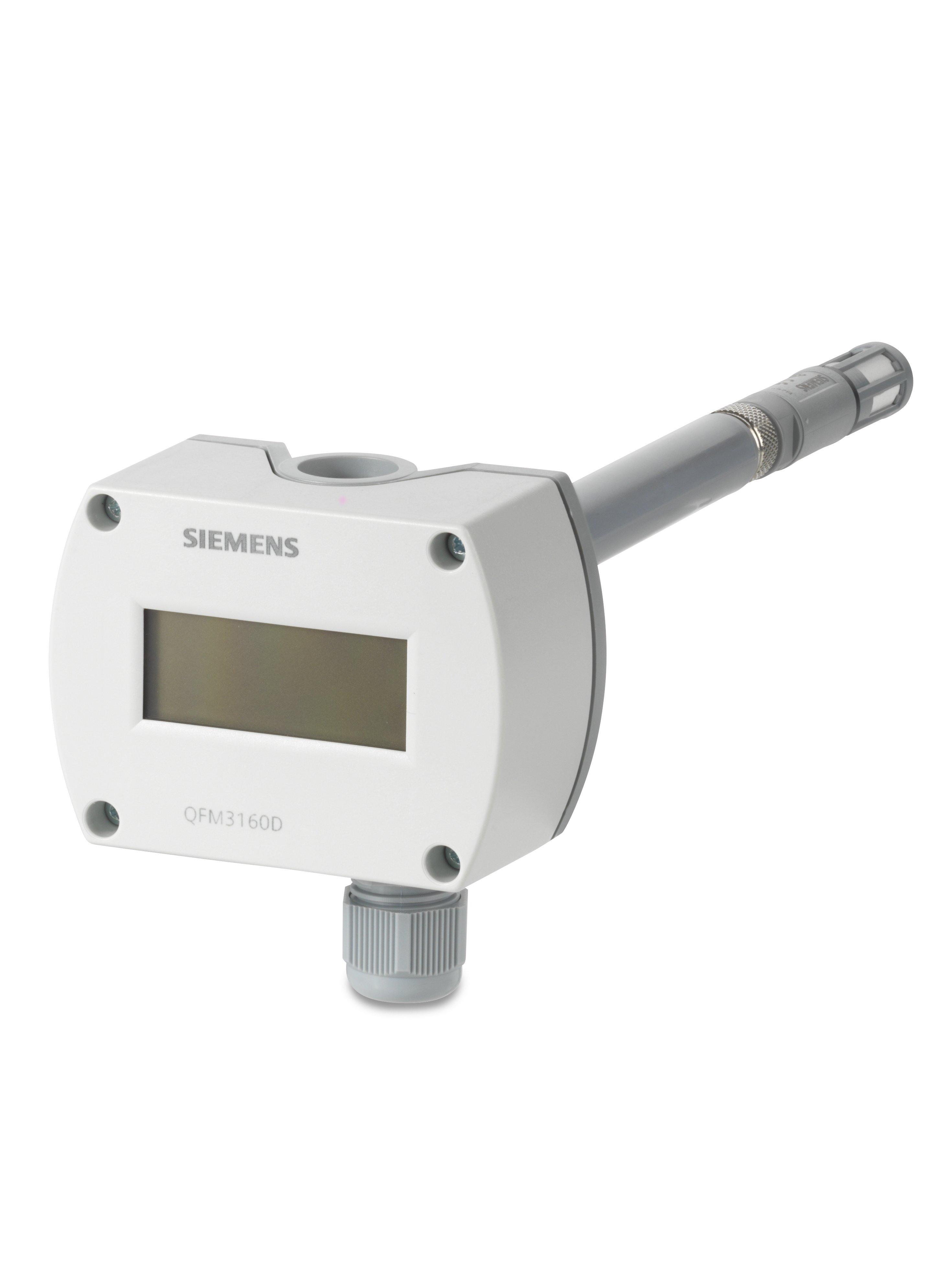 Luftkanalfühler für Feuchte und Temperatur mit Display QFM3160D