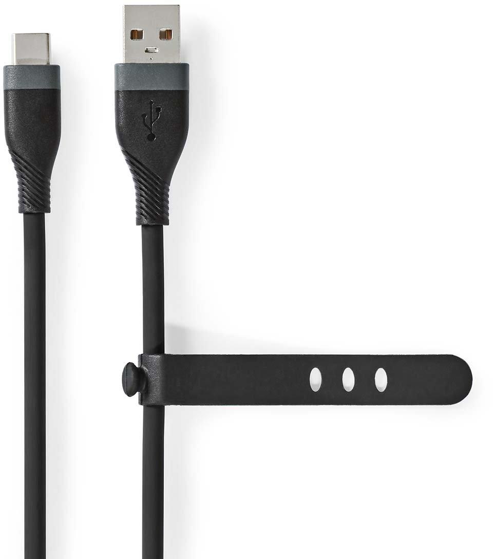 USB-Kabel USB-A Stecker auf USB-C Stecker 15 W 480 Mbps 1,5m schwarz