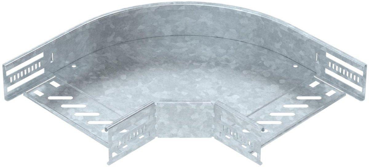 Bogen 90° für Kabelrinne horizontal 60x200 Stahl tauchfeuerverzinkt