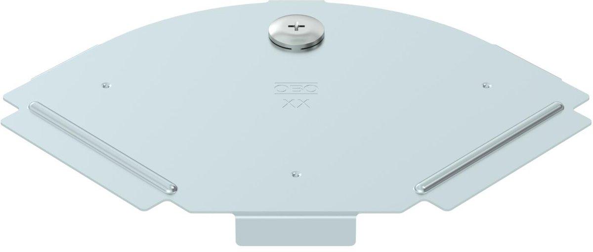 Deckel für 90°-Bogen B100mm Stahl bandverzinkt Zink/Aluminium Double Dip