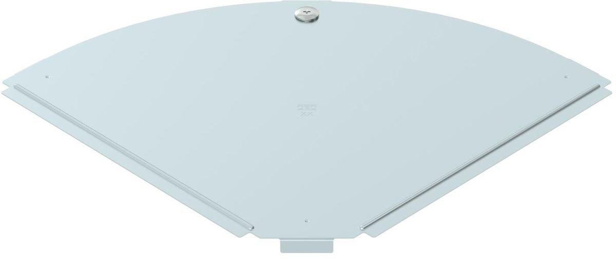 Deckel für 90°-Bogen B300mm Stahl bandverzinkt Zink/Aluminium Double Dip