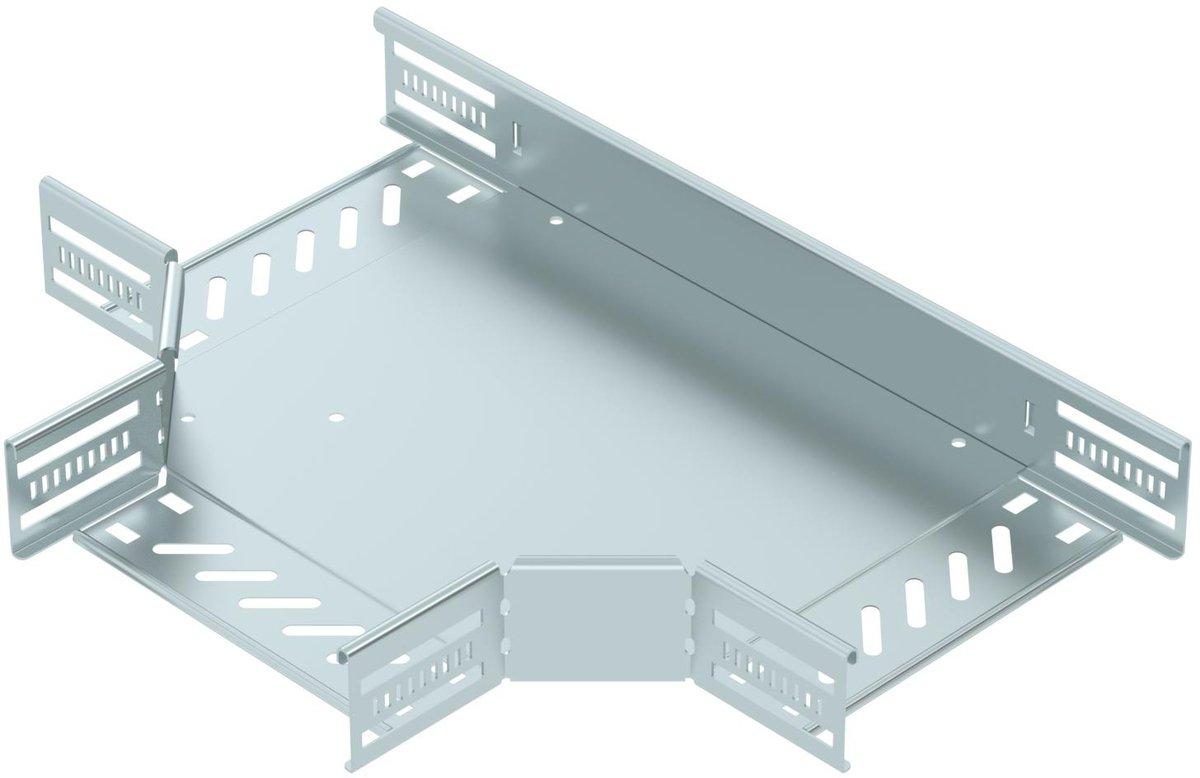 T-Stück für Kabelrinne horizontal 60x200 Stahl bandverzinkt