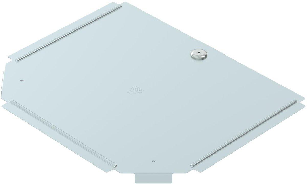 Deckel für T-Stück B200mm Stahl bandverzinkt