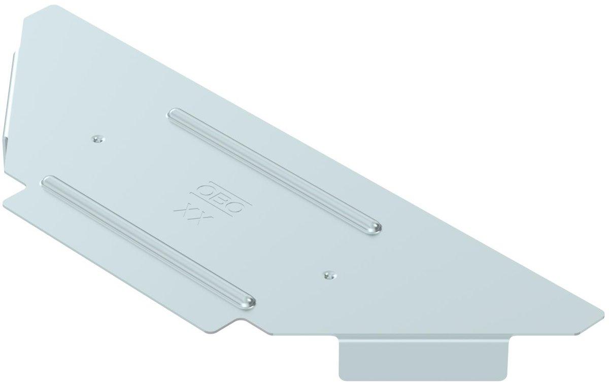 Deckel für Anbau-Abzweigstück B100mm Stahl bandverzinkt
