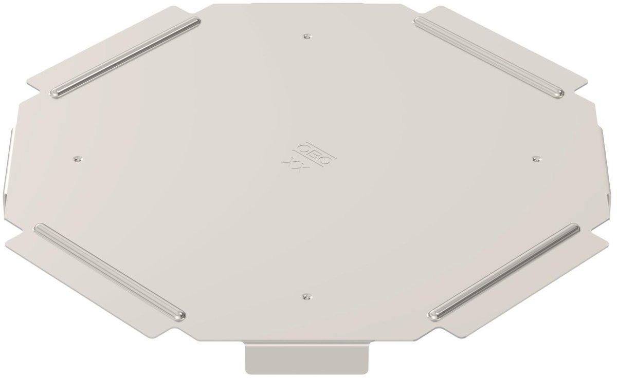 Deckel für Kreuzung B100mm Edelstahl rostfrei A2 1.4301 blank nachbehandelt