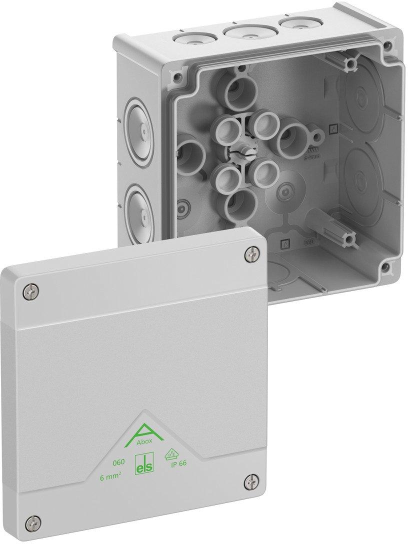 Abzweigkasten IP66 max. L.quersch. 6² IK07 SK II Ui 690V AC Ui 1000V DC DLG VDE