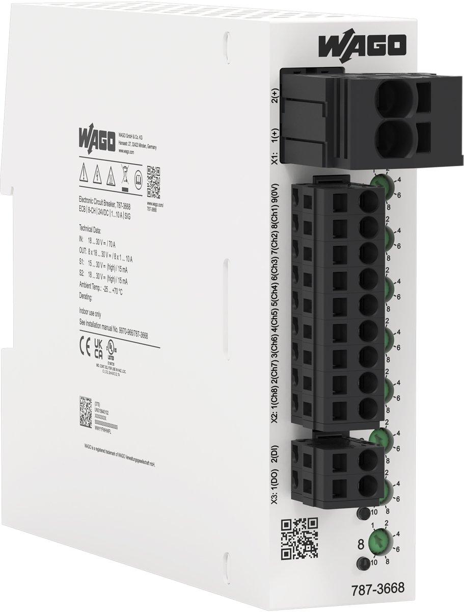 Elektronischer Schutzschalter 8-kanalig Eingangsspannung DC 24 V