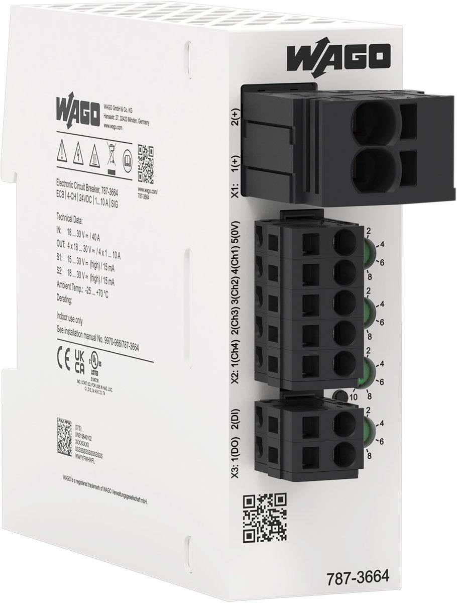 Elektronischer Schutzschalter 4-kanalig Eingangsspannung DC 24 V