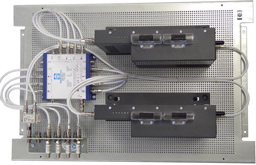 Headends mit zentraler Entschlüsselung für 12 Transponder DVB-S2 in DVB-C