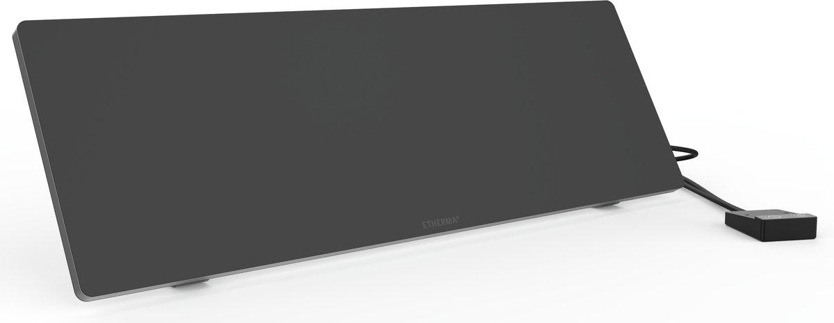 Arbeitsplatzheizung unter Schreibtisch 60x20cm 90W Schwarz Timer 230V