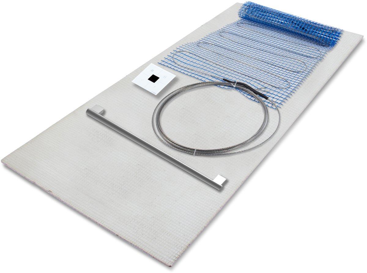 Wandheizungsset inkl. Handtuchhalter und Thermostat 320 W