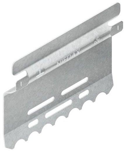 Stoßstellenverbinder mit Flachstecker für Höhe 60 mm Edelstahl