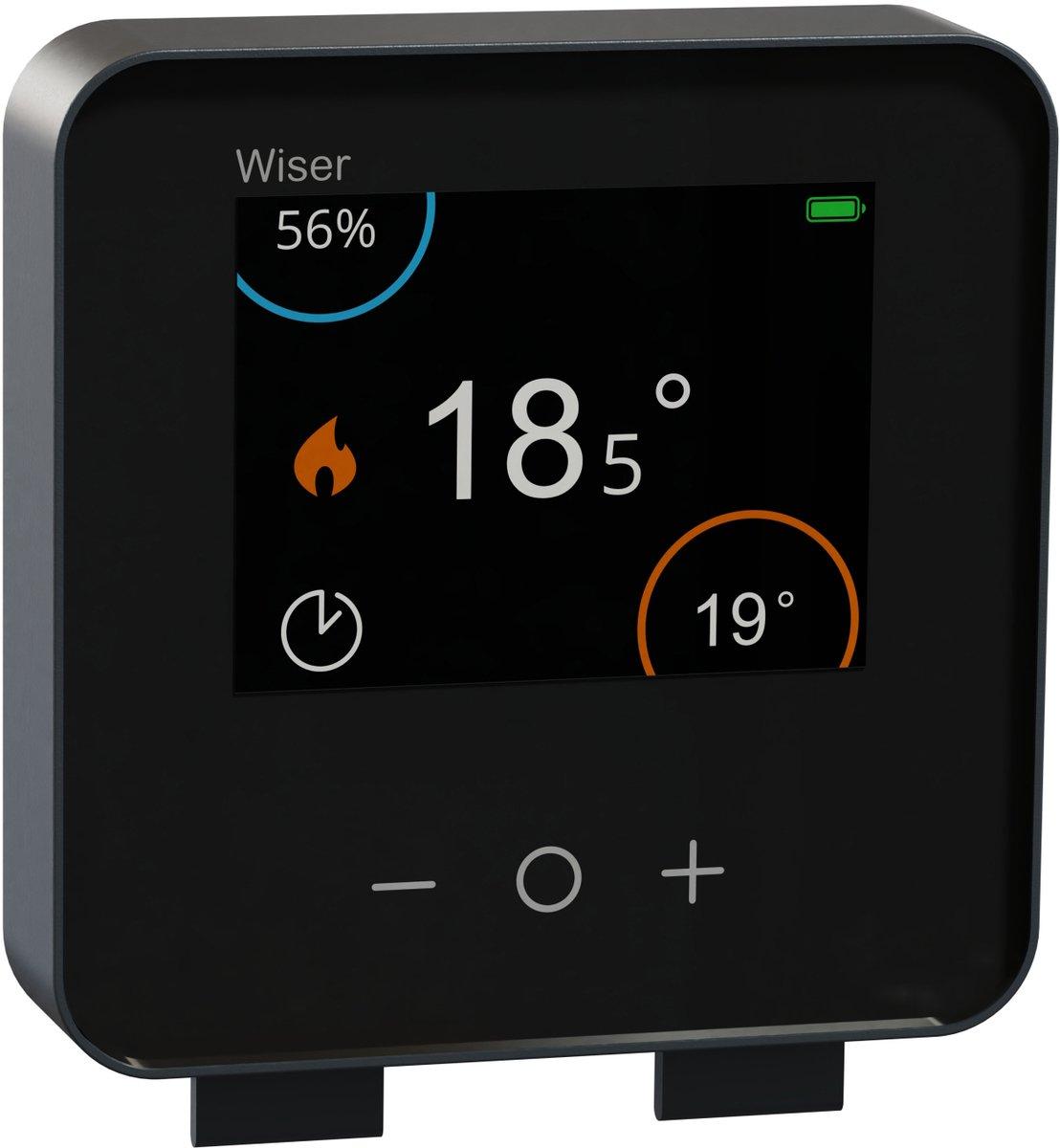 Raumthermostat mit Touch-Display schwarz