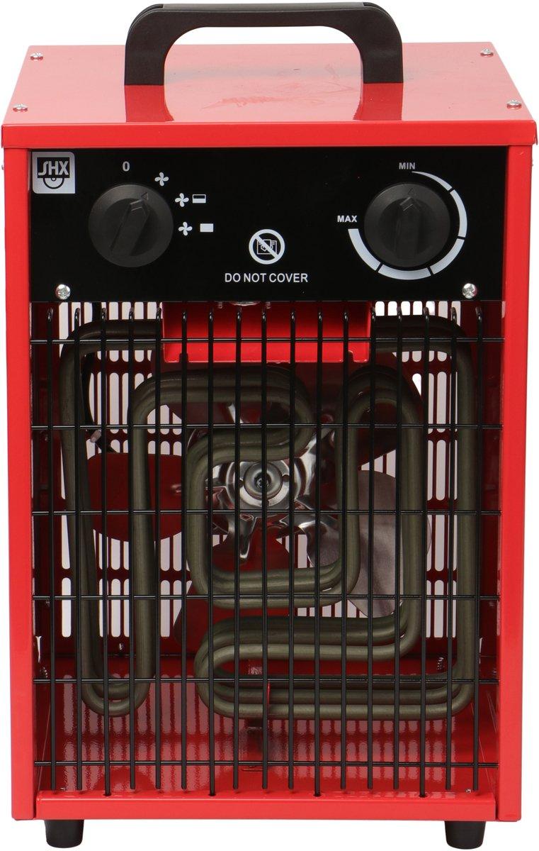 Industrie-Heizlüfter 5000 Watt rot/schwarz