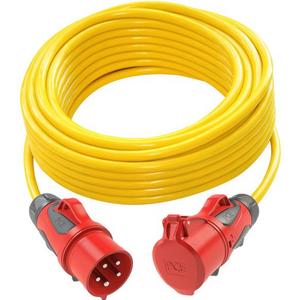 PVC-Baustellen-Verlängerungsleitung 50 m K35 5G2,5 CEE 16A 5polig IP44