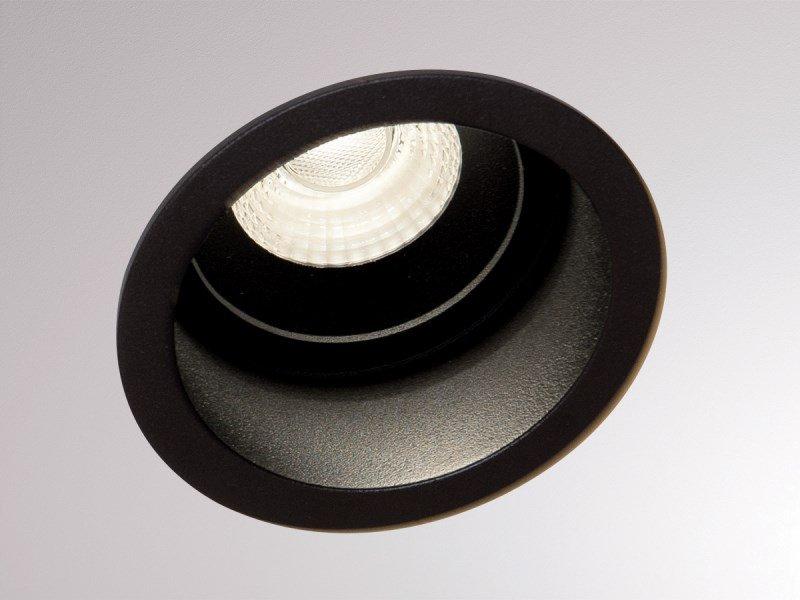 PONTOS ROUND Einbaustrahler schwarz matt 24° ohne Treiber max. 350mA IP44 3000K