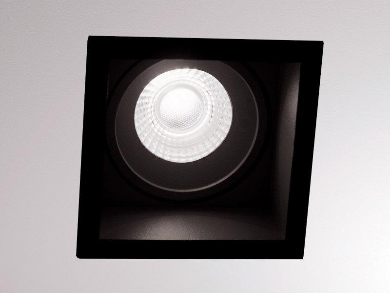 PONTOS SQUARE Einbaustrahler schwarz matt 24° ohne Treiber max. 350mA IP44 4000K