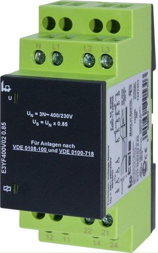 Spannungsüberwachungsrelais E3YF400V02 0.85 3-phasig + N 2 Wechsler