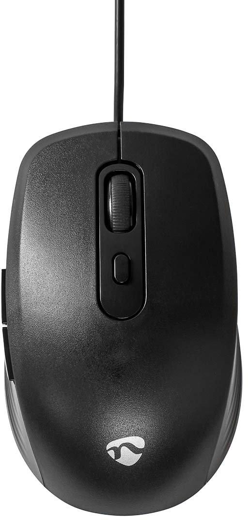 Kabelmaus 1200 / 1800 / 2400 /3600 dpi 6 Knöpfe rechtshändig MSWD110BK