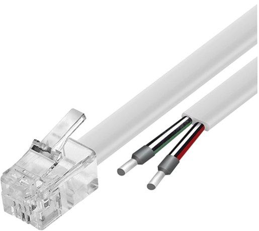 Verbindungskabel RJ10 Open end Länge 10 m