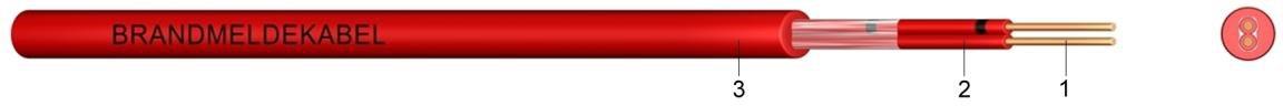 Brandmeldekabel BM-YY 4x0,8 Eca