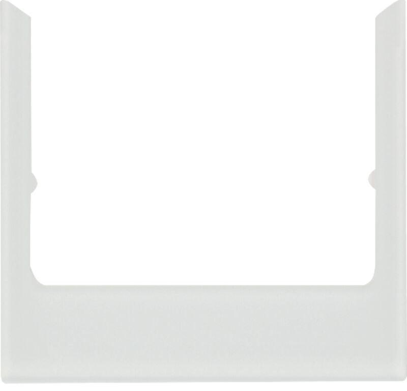 Designrahmen eckig Glas polarweiß