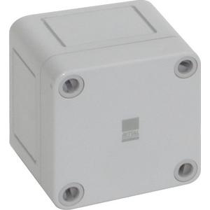 Polycarbonat-Gehäuse PK ohne Vorprägungen Deckel grau 65x65x57mm