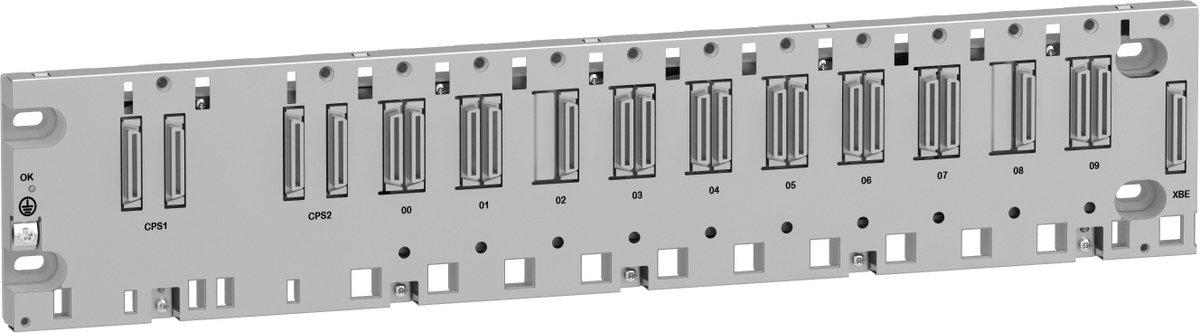 Modicon X80-Modulträger für redundante Netzteile 10 Module Ethernet und X-Bus