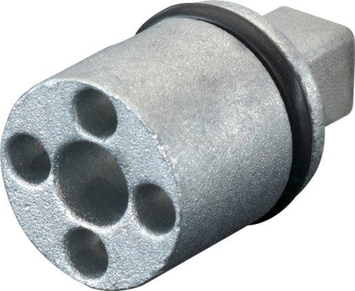 Verschluss-Einsätze Zink-Druckguss Länge 27 mm Ausführung A Fiat