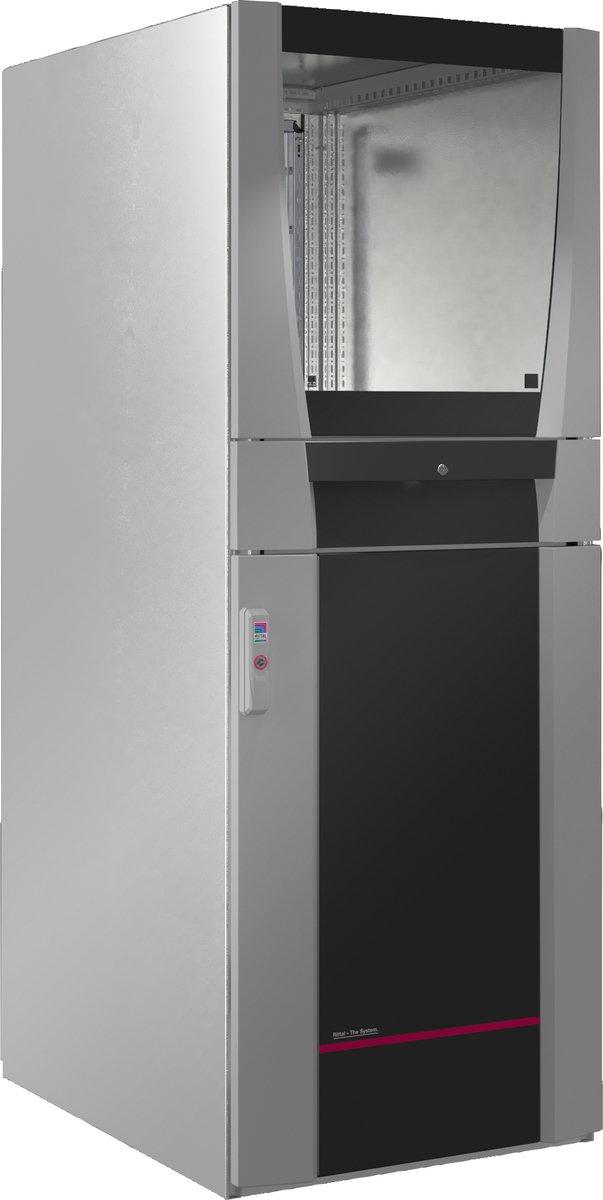 PC-Schranksystem B 600mm Sichtttür Schublade Geräteboden