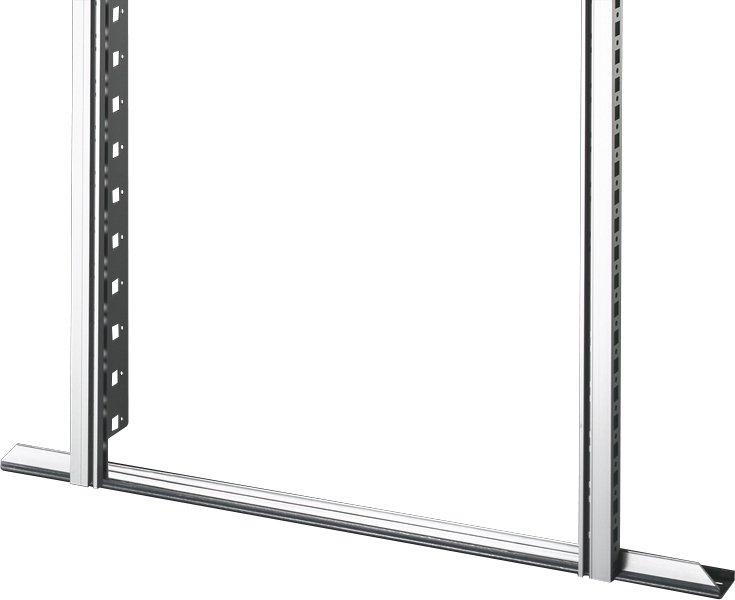 Einbauwinkel für 19!-Profilschienen für Breite 600 und 1200 mm