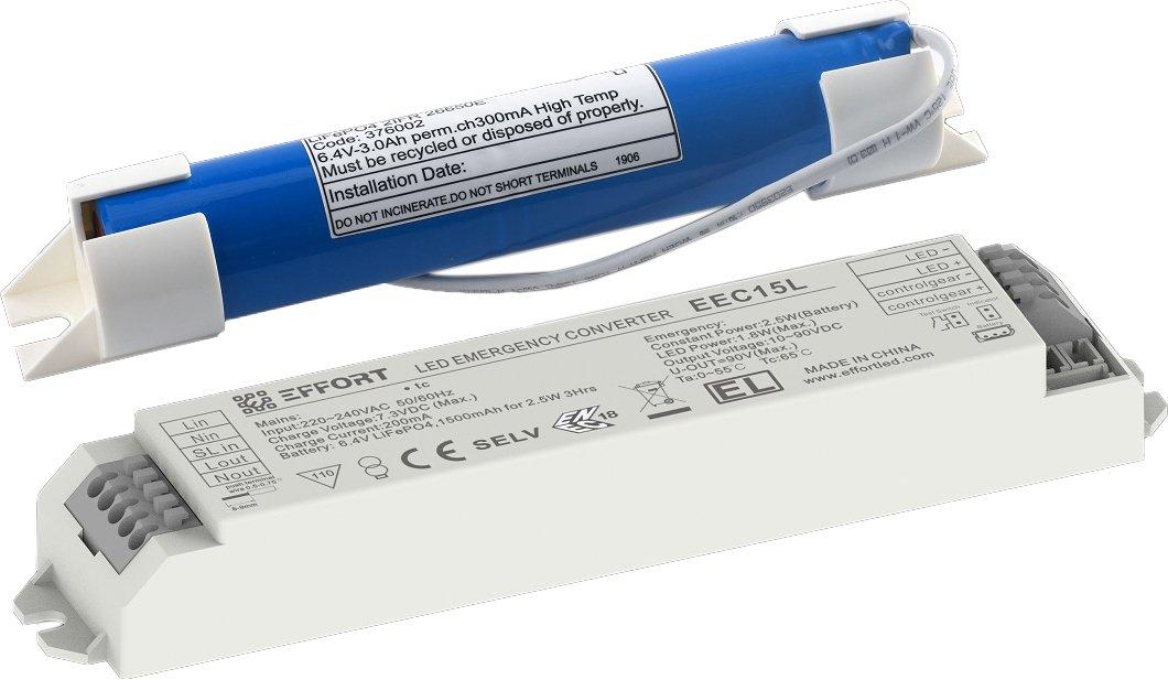 NOTSTROM-AKKU-KIT NOTLICHTBAUSTEIN 5W 10-90V Selbsttest Konstantleistung (3h)