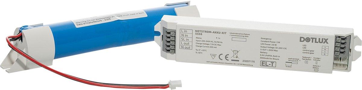 NOTSTROM-AKKU-KIT NOTLICHTBAUSTEIN 3,6W 50-200V Selbsttest Konstantleistung (3h)