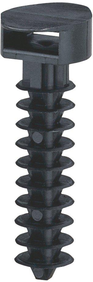 Wanddübel für Kabelbinder bis B=9mm Bohrung D=8mm