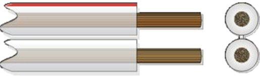 Lautsprecherkabel HFL 2x4,0 transparent Eca - 100m Bund