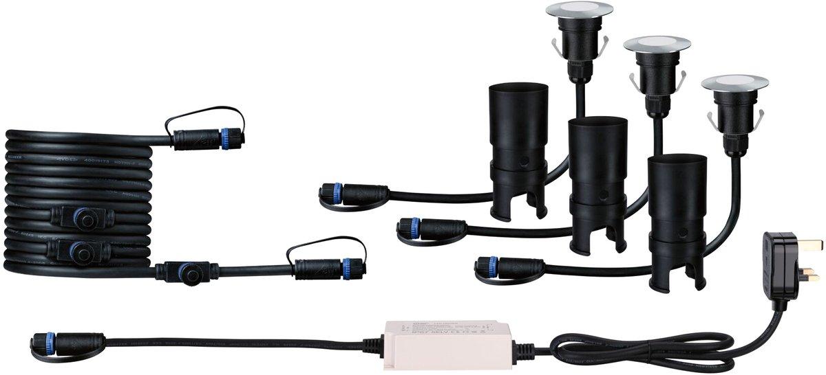 Plug & Shine LED Bodeneinbauleuchte Floor IP67 3000K 3x2,5W 30VA Edelstahl