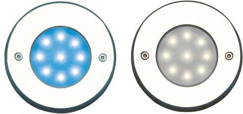 NAUTO Bodeneinbauleuchte IP68 3 m rund edelstahl 9xLED 1,5 W 3500 K