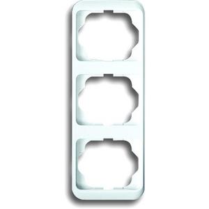 Abdeckrahmen alpha 3-fach senkrecht studioweiß hochglanz