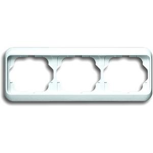 Abdeckrahmen alpha 3-fach waagerecht studioweiß hochglanz