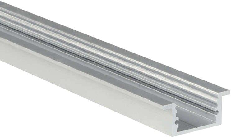 ALUMINIUM PROFILE M-LINE REC 12 ST 3 m Tol: 0/+4 mm Alu eloxiert silber