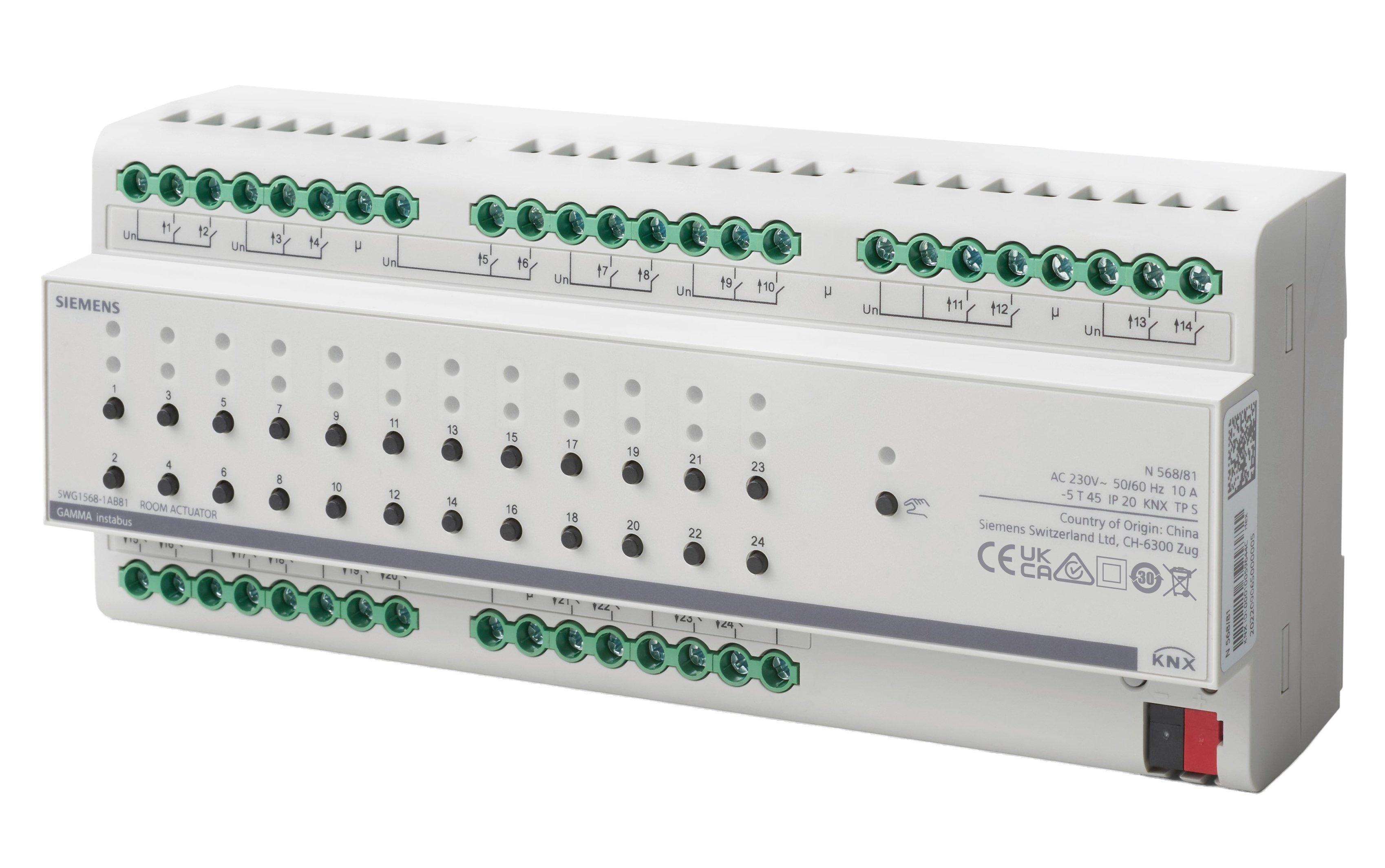 KNX Raumaktor 24-fach 24 x AC 230 V 10 A multifunktional
