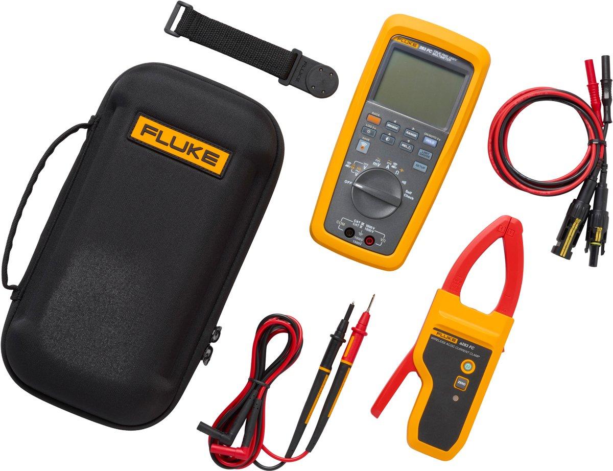 Digitalmultimeter Fluke 283 FC/PV für Solaranwendungen mit Wireless-Stromzange