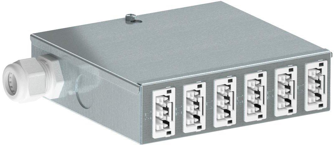 Energieverteiler 1x Festanschluss 6x WINSTA 150x196x46 St