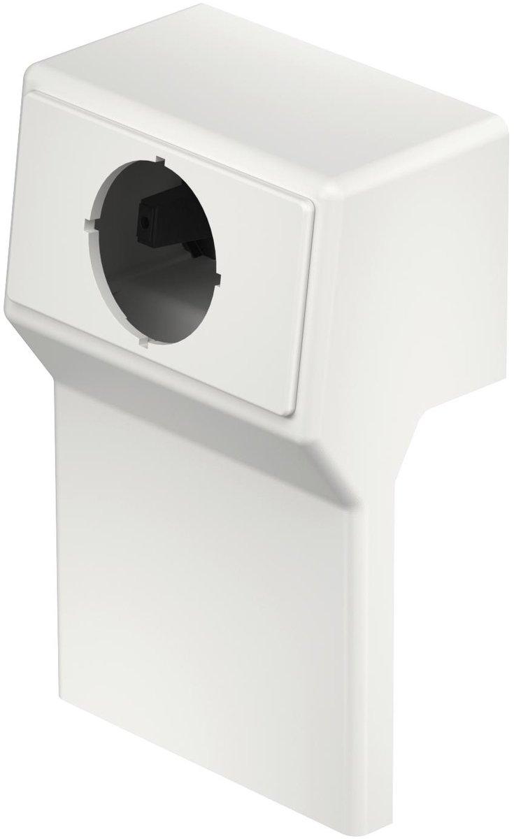 Geräteträger RAUDUO leer mit Blende 9010 PVC reinweiß 9010