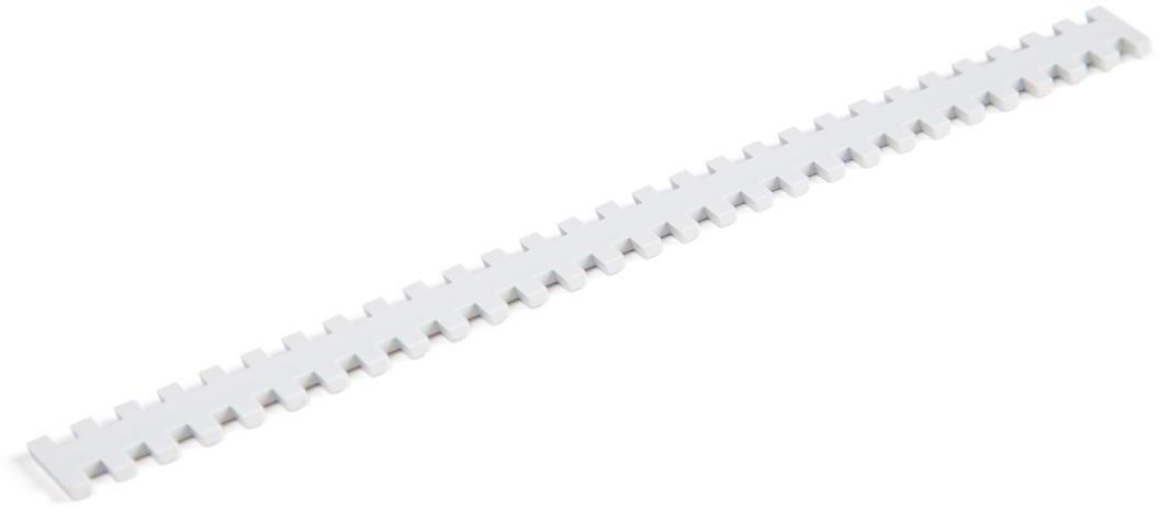 Haltezunge für Verdrahtungskanal 148x10x2 PP steingrau 7030