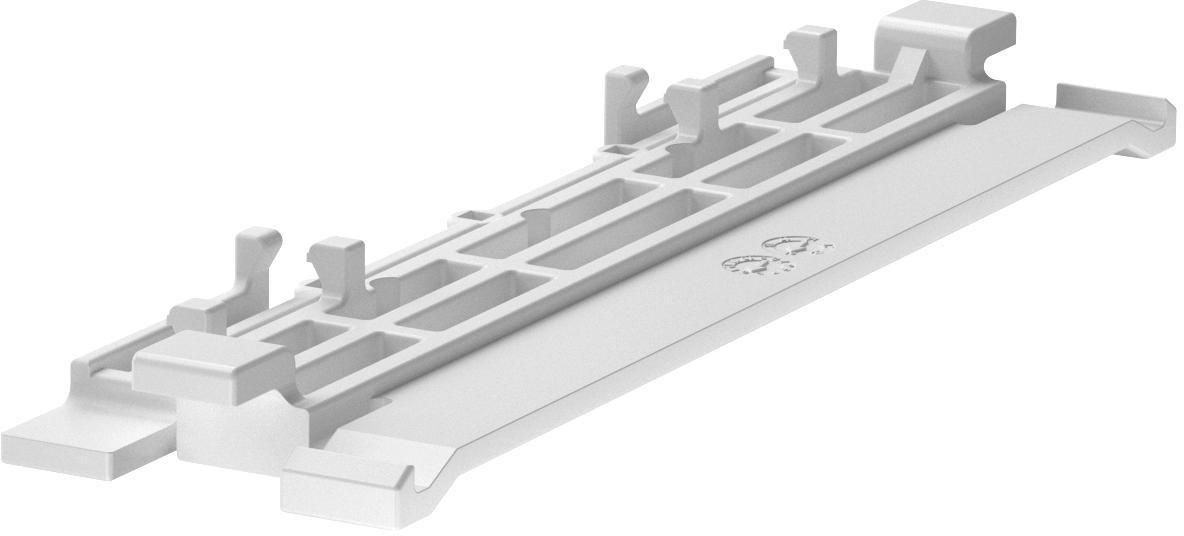Oberteilklammer halogenfrei 116x29 PC/ABS reinweiß 9010