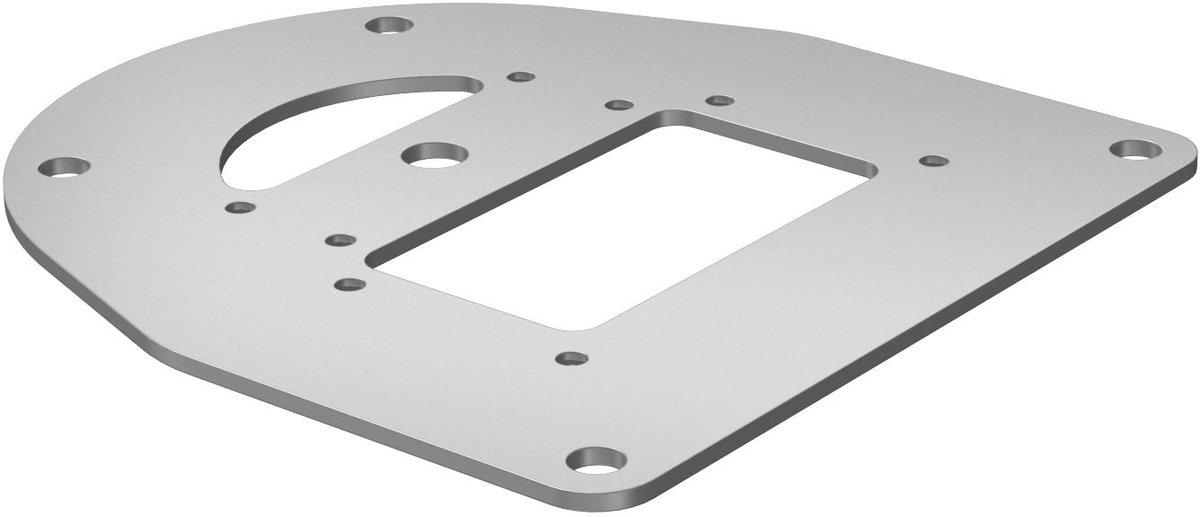 Bodenplatte für ISS110100R 170x160x3 St FSK weißaluminium 9006
