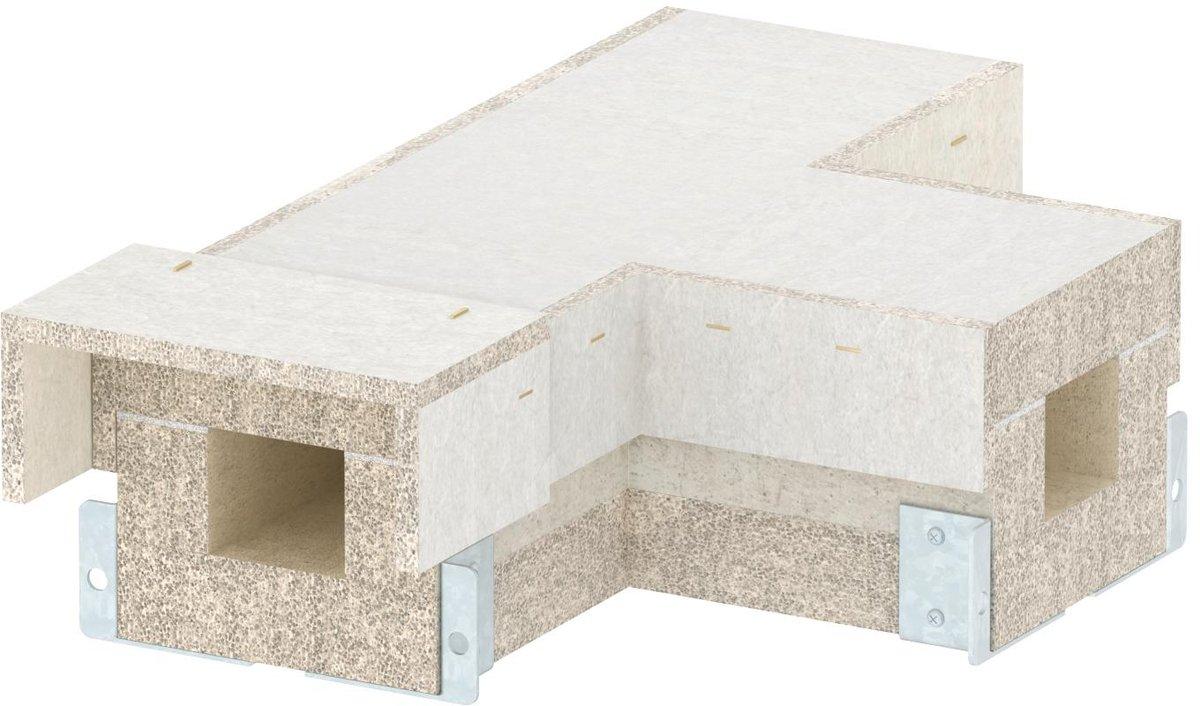 T-Stück für BSKH09-K0506 50x60 grau